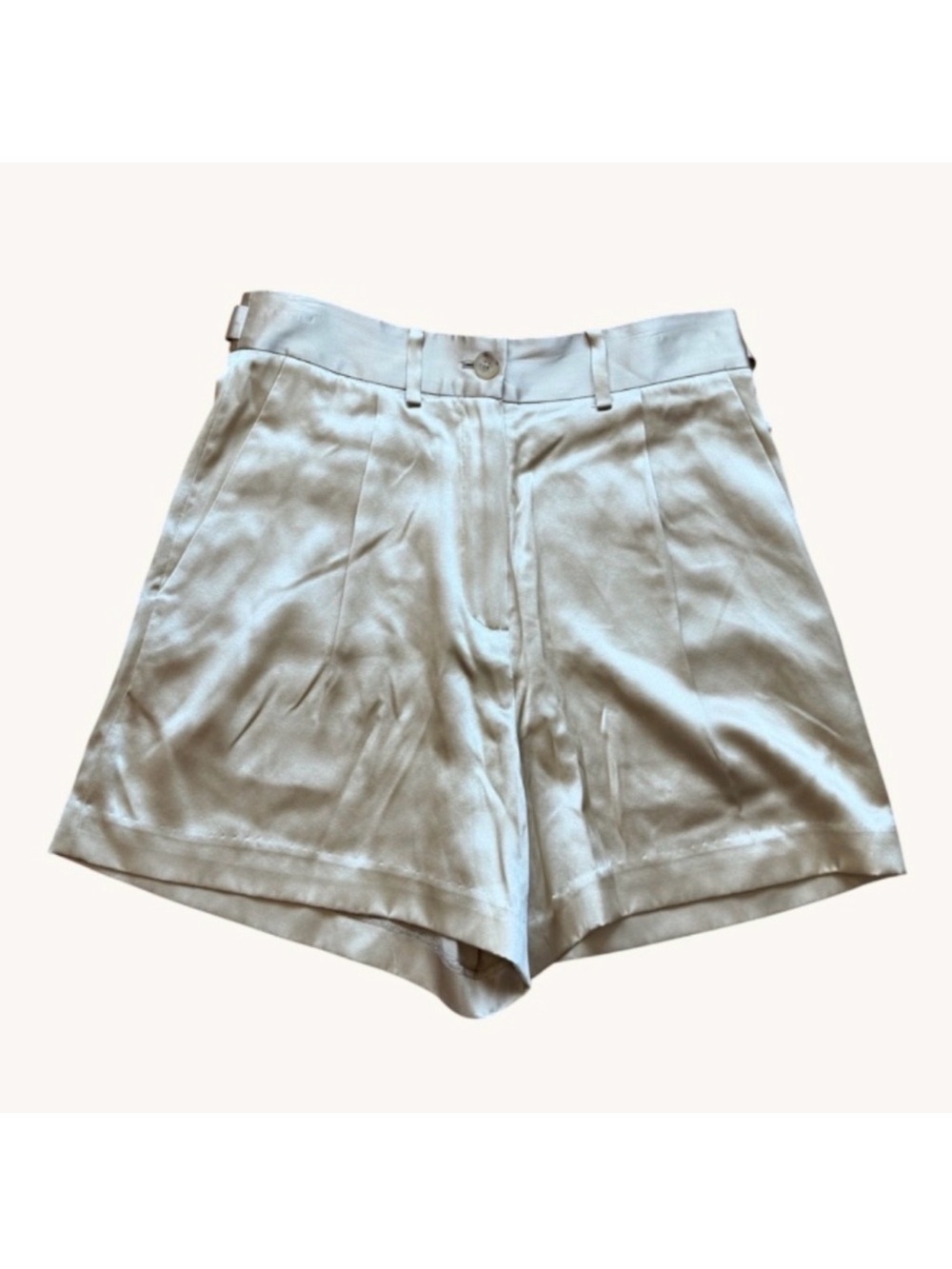 Nili Lotan Silk Bordeaux Shorts